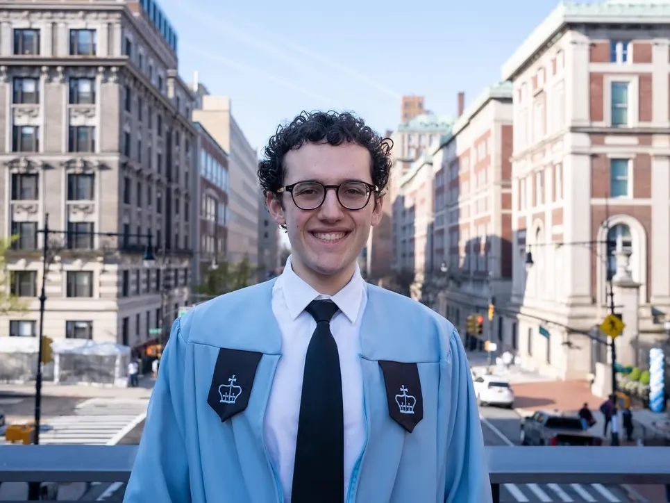 Steven Winnick at his Columbia University graduation
